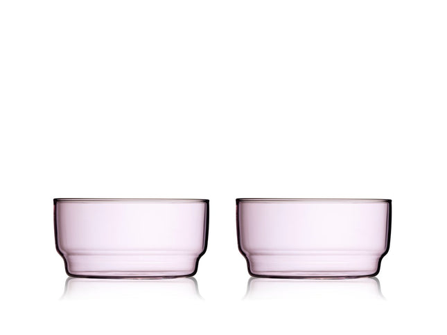 Skål Torino 12 cm 2 stk. Pink - 4 pakker