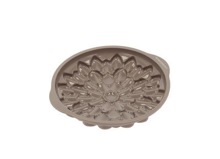 Mousseform Dahlia Dia. 20 x 3,8 cm Latte Silikone - 6 stk