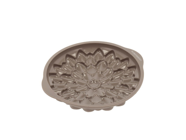 Mousseform Dahlia Dia. 20 x 3,8 cm Latte Silikone - 6 stk