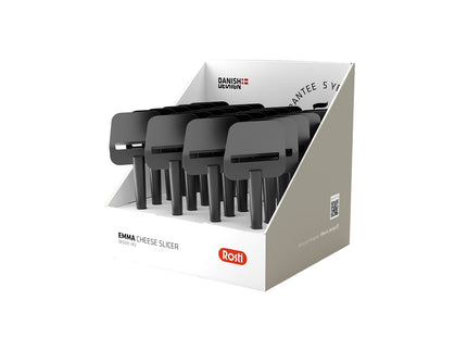 Borddisplay ostehøvl Emma 24 stk. Sort Nylon