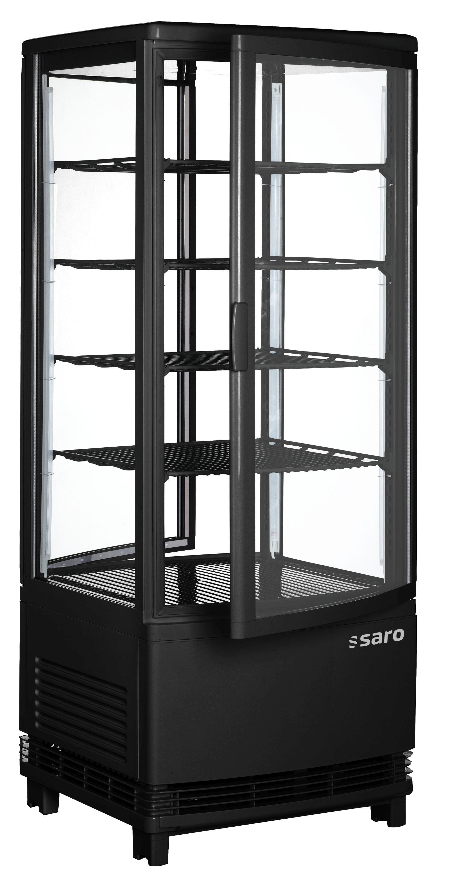 SARO Kølemontre med dobbeltdøre, model SC 100 DT sort
