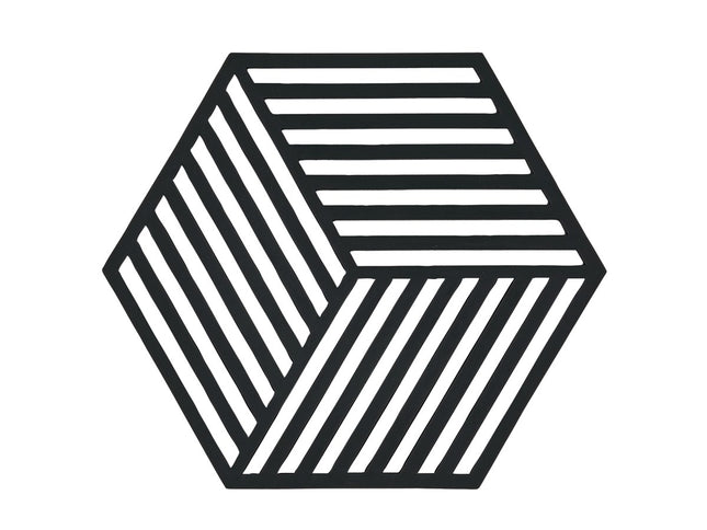 Bordskåner Hexagon Black - 12 stk