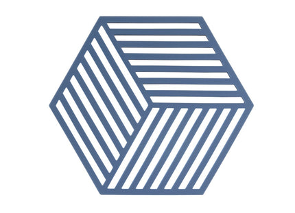 Bordskåner Hexagon Denim - 12 stk