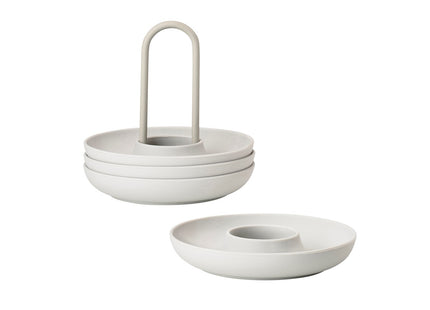 Æggebæger m. holder Singles 4 stk Warm Grey - 6 stk