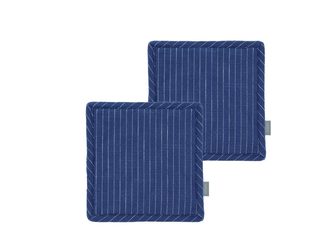 Grydelapper 20x20 Line 2 stk. Royal Blue - 6 pakker