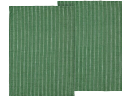 Viskestykke 50x70 Line 2 stk Green - 6 sæt