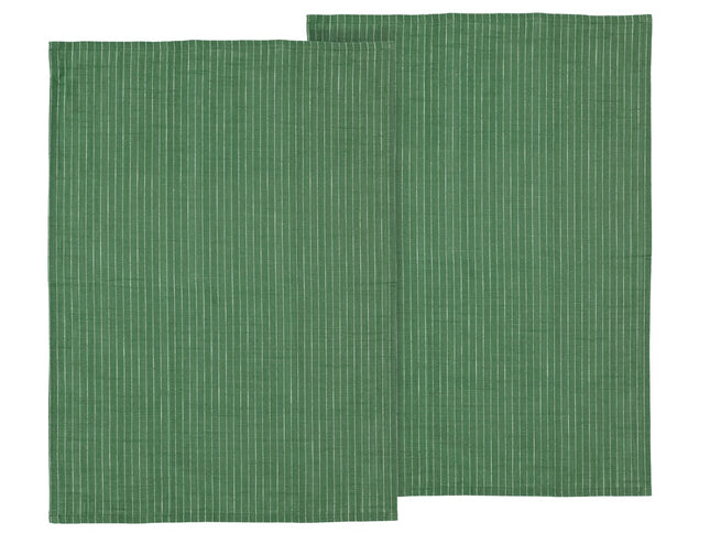 Viskestykke 50x70 Line 2 stk Green - 6 sæt