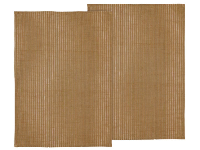 Viskestykke 50x70 Line 2 stk Warm Taupe - 6 sæt