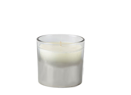 Duftlys D8 x 7 cm Sølv/klar Glas - 12 stk