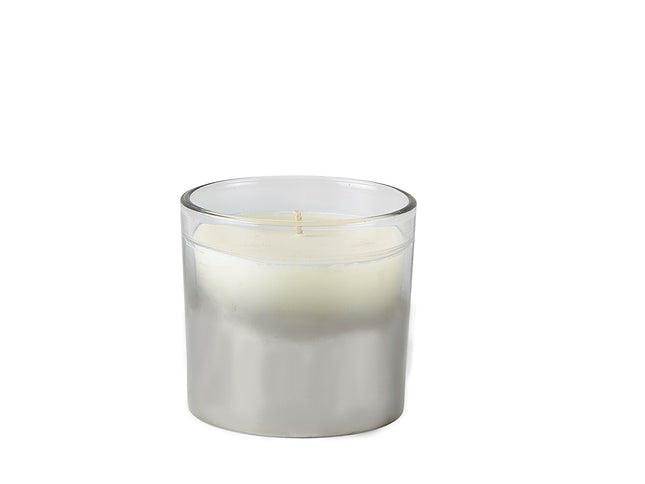 Duftlys D8 x 7 cm Sølv/klar Glas - 12 stk