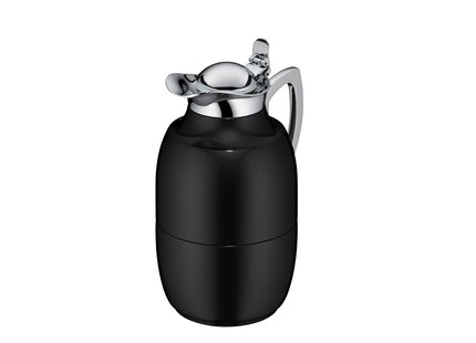 Termokande Juwel 1 liter Blank sort Rustfrit stål