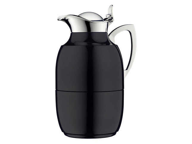 Termokande Juwel 1 liter Blank sort Rustfrit stål