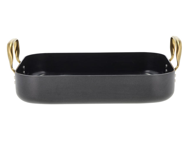 Bradepande keramisk non-stick Brasserie 34 x 26 x 8 cm Sort - 2 stk