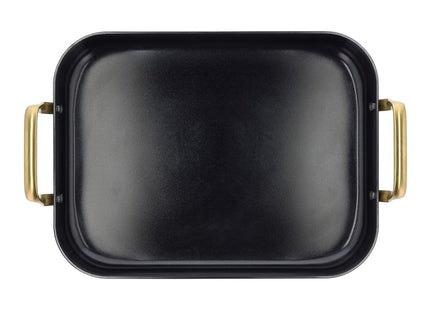 Bradepande keramisk non-stick Brasserie 34 x 26 x 8 cm Sort - 2 stk