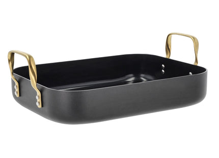 Bradepande keramisk non-stick Brasserie 34 x 26 x 8 cm Sort - 2 stk