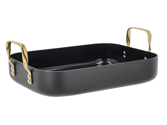 Bradepande keramisk non-stick Brasserie 34 x 26 x 8 cm Sort - 2 stk