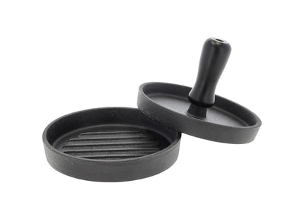 Burgerpresser 12 cm Sort Støbejern - 6 stk