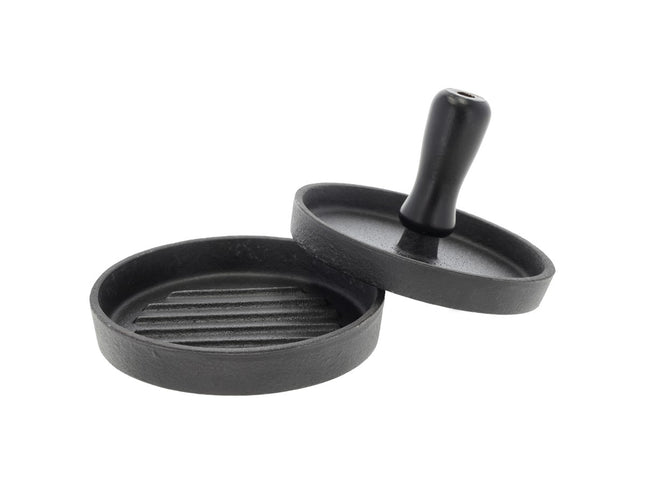 Burgerpresser 12 cm Sort Støbejern - 6 stk