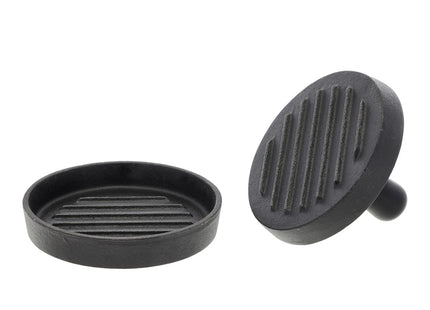Burgerpresser 12 cm Sort Støbejern - 6 stk