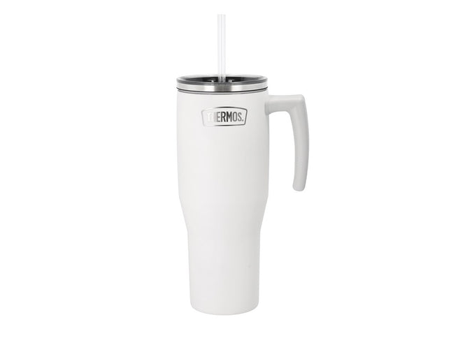 Termokrus m. hank 1,1 liter Mat hvid - 6 stk