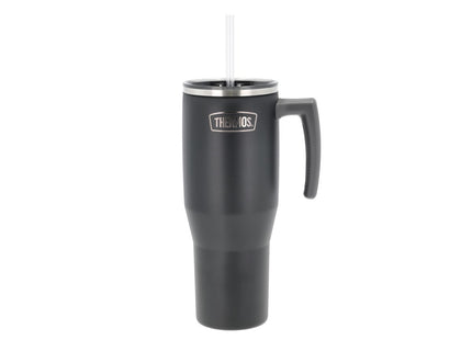 Termokrus m. hank 1,1 liter Mat sort Rustfrit stål - 6 stk