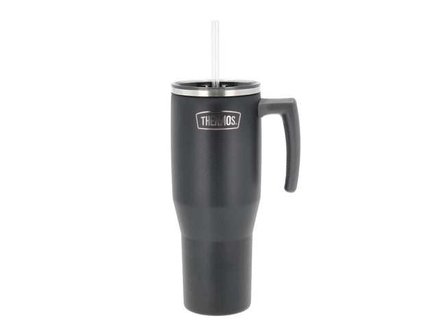 Termokrus m. hank 1,1 liter Mat sort Rustfrit stål - 6 stk