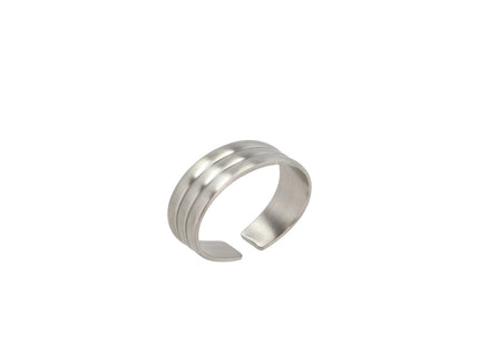 Servietring Thebe 4 stk. Mat stål Recycled