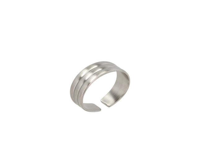 Servietring Thebe 4 stk. Mat stål Recycled