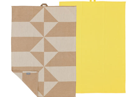 Viskestykke 50x70 Twist 2 stk. Warm Taupe - 6 sæt