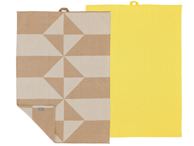 Viskestykke 50x70 Twist 2 stk. Warm Taupe - 6 sæt
