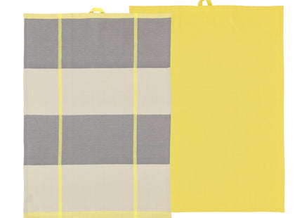 Viskestykke 50x70 Blocks 2 stk. Yellow - 6 sæt