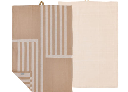 Viskestykke 50x70 Reflection 2 stk. Warm Taupe - 6 sæt