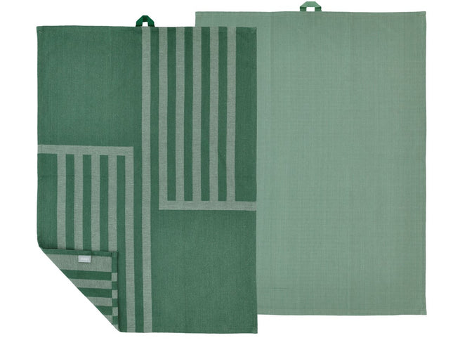 Viskestykke 50x70 Reflection 2 stk. Pine green - 6 sæt