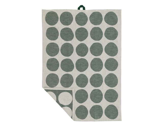 Viskestykke 50x70 Bubbles 2 stk. Pine green - 6 sæt