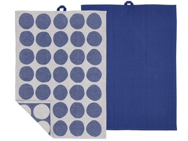 Viskestykke 50x70 Bubbles 2 stk. Royal Blue - 6 sæt