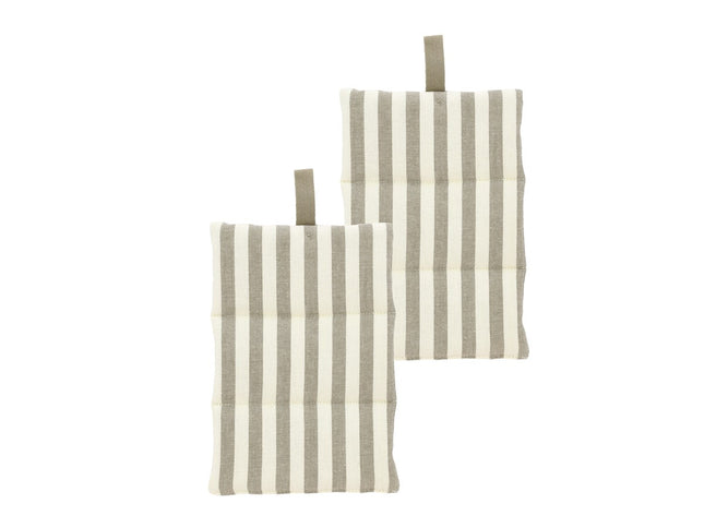 Grydelapper 15x23 Harmony 2 stk. Taupe - 6 sæt