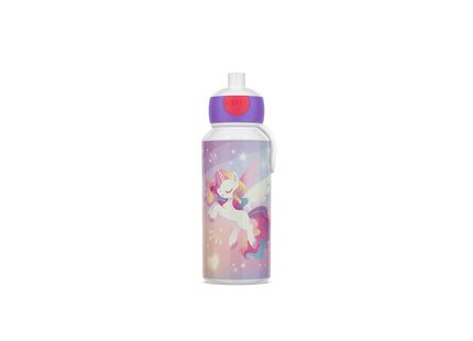 Drikkeflaske Pop-up Campus 400 ml Unicorn Glow - 2 stk