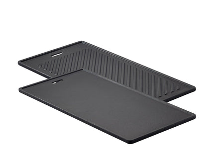 Grillplade 45 x 24 x 1,5 cm Sort Støbejern