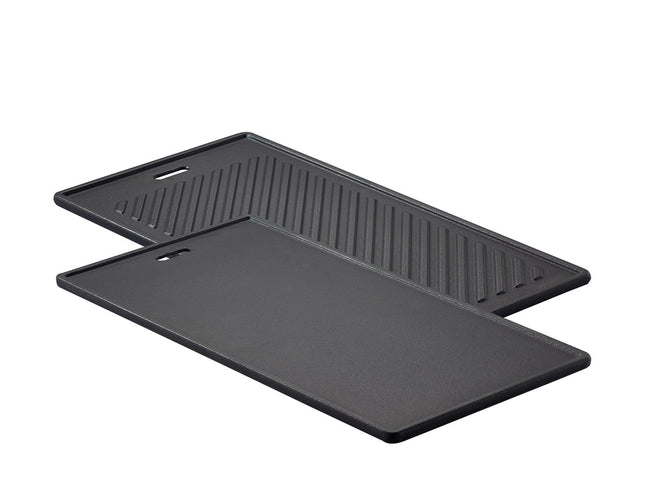 Grillplade 45 x 24 x 1,5 cm Sort Støbejern