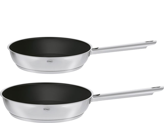 Stegepandesæt PureElements 20+28 cm Stål/Sort - 4 stk