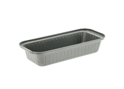 Brødform Line 30 x 13 x 6 cm Grå Carbon steel - 6 stk