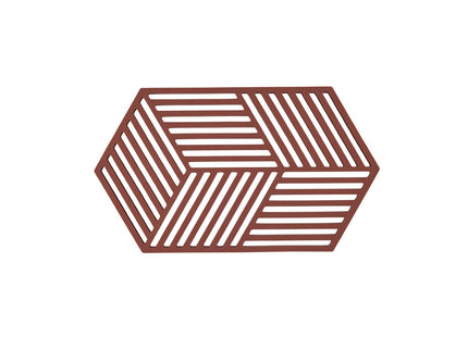 Bordskåner Hexagon Burgundy L24 - 6 stk