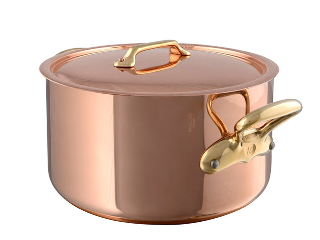 Gryde med låg 8,3 liter Kobber/Rustfrit stål