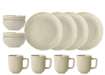 Brunchsæt Shoku 12 dele Soft Beige