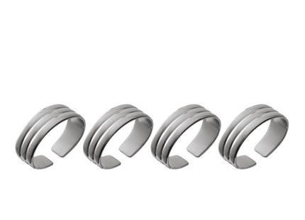 Servietring Thebe Edition 2024 4 stk. Blankt stål Recycled