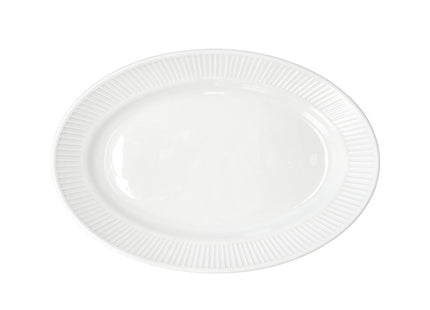 Serveringsfad Plissé 28 x 19 cm Hvid