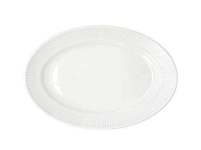 Serveringsfad Plissé 28 x 19 cm Hvid