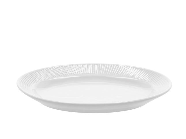Serveringsfad Plissé 28 x 19 cm Hvid