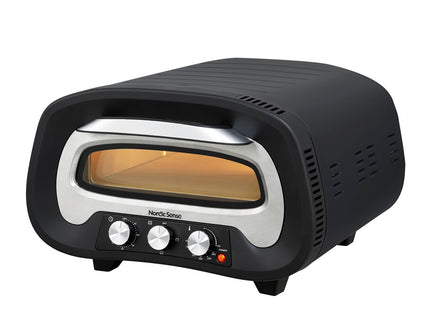 Pizzaovn elektrisk 2200 watt Sort/Sølv