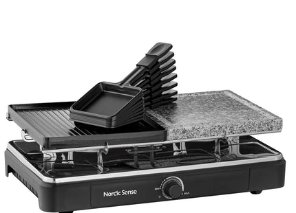 Raclette 8 pers. 1400 watt Sort - 2 stk